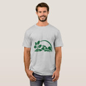 Green House Leaf Eco Friendly Home Nature T-Shirt (Vorne ganz)