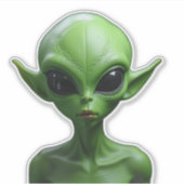 Green humanoid aufkleber (Vorderseite)