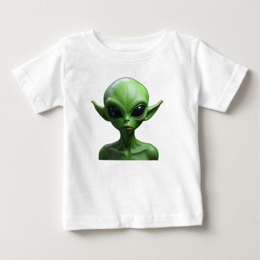 Green humanoid baby t-shirt (Vorderseite)