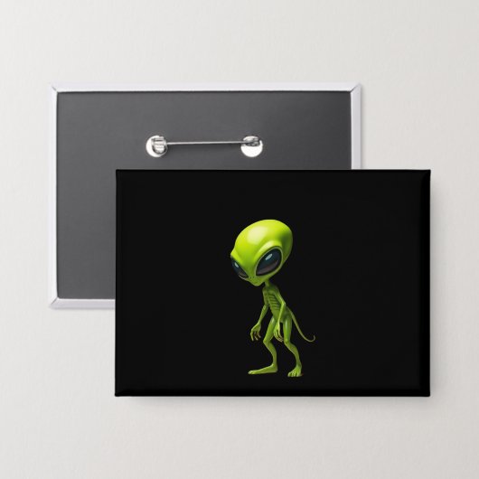 Green humanoid button (Vorderseite/Rückseite)