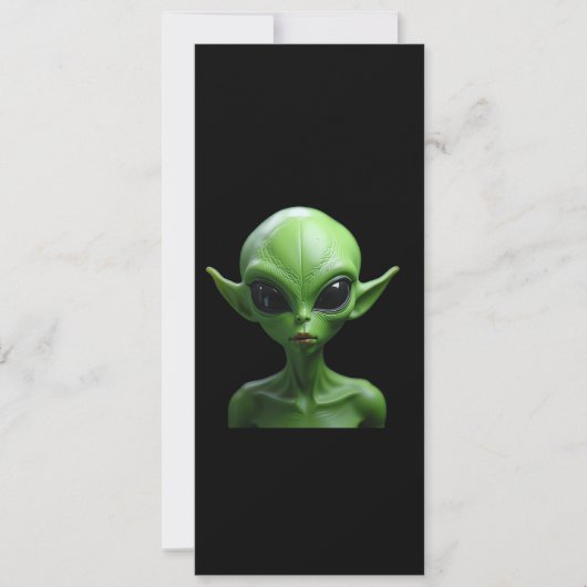 Green humanoid einladung (Vorderseite)