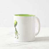 Green humanoid zweifarbige tasse (VorderseiteRechts)