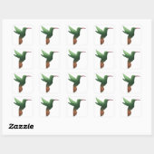 Green Hummingbird Gradient Sticker (Blatt)