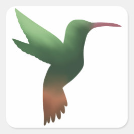 Green Hummingbird Gradient Sticker
