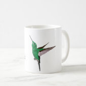 Green Hummingbird Individuelle Name Kaffeetasse (VorderseiteRechts)
