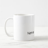 Green Hummingbird Individuelle Name Kaffeetasse (Links)