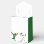 Green Hummingbird Leafy Botanical Border Wedding Geschenkschachtel (Geöffnet)