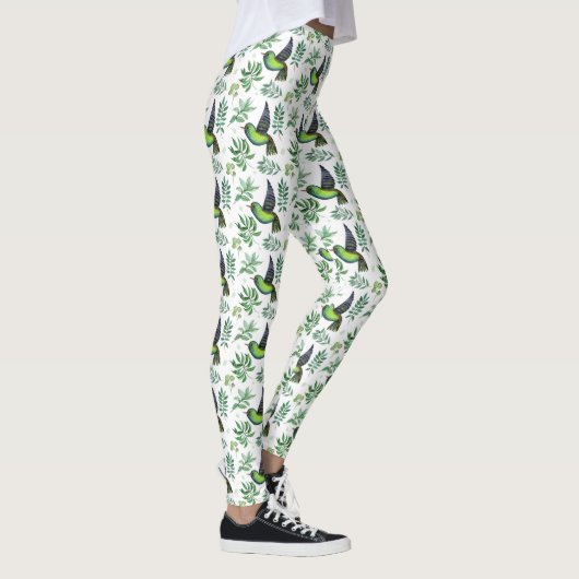 Green Hummingbird Leggings - Stilvolle Komfort (Rechts)