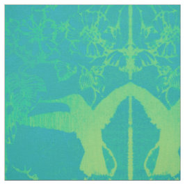 Green Hummingbirds Fabric Stoff