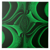 Green Hunter Fraktal Fliese (Vorderseite)