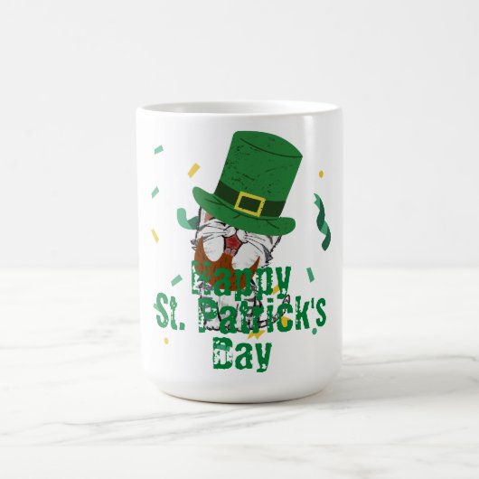 Green Hut Glück Kleeblatt St. Patrick's Day Kaffeetasse (Mittel)