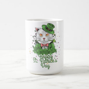 Green Hut Glück Kleeblatt St. Patrick's Day Kaffeetasse