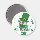 Green Hut Glück Kleeblatt St. Patrick's Day Magnet (Vorderseite/Rückseite)