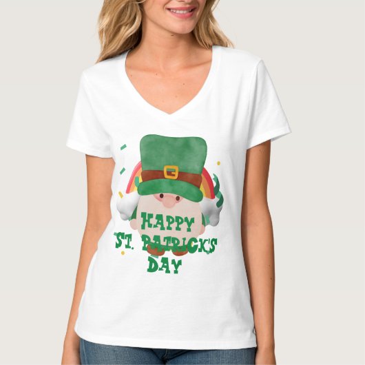 Green Hut Glück Kleeblatt St. Patrick's Day T-Shirt (Vorderseite)