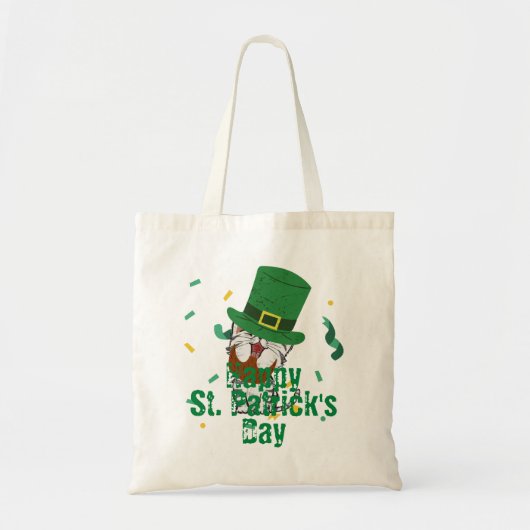 Green Hut Glück Kleeblatt St. Patrick's Day Tragetasche (Vorne)