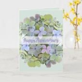 Green Hydrangea Blume Jeden Anlass Grußkarte Karte (Gelbe Blume)