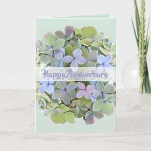 Green Hydrangea Blume Jeden Anlass Grußkarte Karte