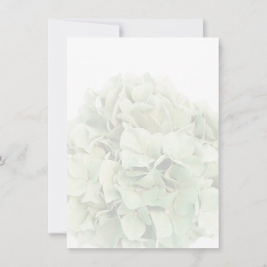 Green Hydrangea Brautparty Card Einladung (Rückseite)