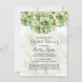 Green Hydrangea Brautparty Card Einladung
