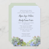 Green Hydrangea Custom Wedding Einladungen (Vorne/Hinten)