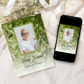 Green Hydrangea Floral Living Beerdigung Party Einladung