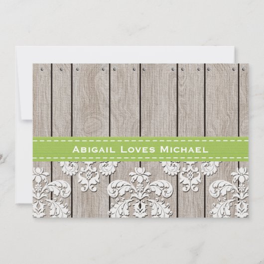 Green Hydrangea Monogramm Mason Jar Brautparty Einladung (Rückseite)