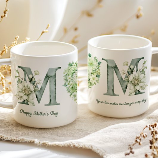 Green Hydrangea Mothers Day Coffee Mug Kaffeetasse