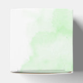 Green Hydrangea Pink Floral Sage Ballon Custom Geschenkschachtel (Oben)