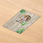 Green Hydrangea Wedding Invitation Acryleinladungen (Ablage )