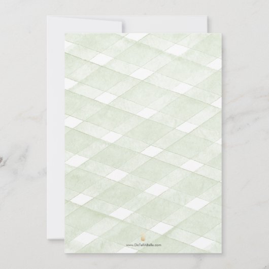 Green Hydrangea Wedding Save The Dates Date (Rückseite)