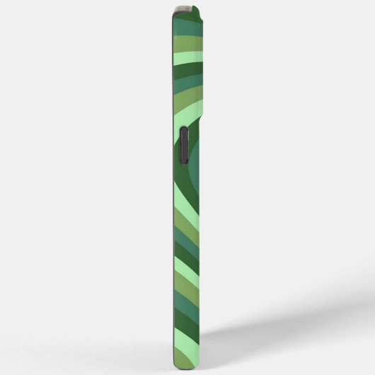 Green Hypnotic Heart Liebe Muster Case-Mate iPhone Hülle (Rückseite / Rechts)