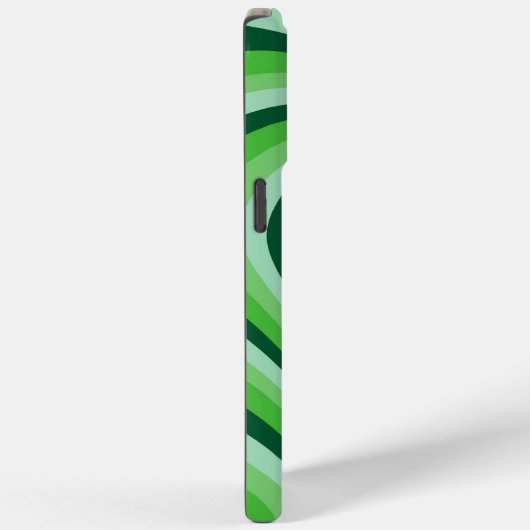 Green Hypnotic Heart Liebe Muster Case-Mate iPhone Hülle (Rückseite / Rechts)