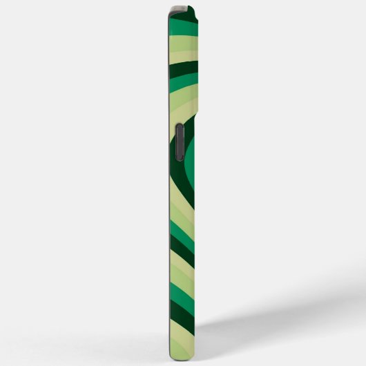 Green Hypnotic Heart Liebe Muster Case-Mate iPhone Hülle (Rückseite / Rechts)