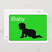 Green iBaby Postkarte (Vorne/Hinten)