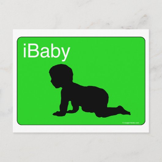 Green iBaby Postkarte (Vorderseite)