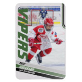 Green Ice Hockey Trading Card Magnet (Vertikal)