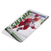 Green Ice Hockey Trading Card Magnet (Linke Seite)