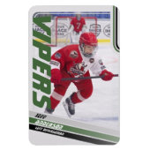 Green Ice Hockey Trading Card Magnet (Vertikal)
