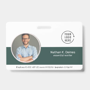 Green ID Mitarbeiter Foto ID Company Security Ausweis