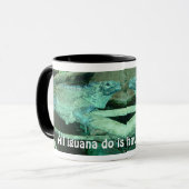 Green Iguana 2 Tasse (Vorderseite Links)