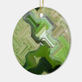 Green Iguana Keramikornament (Links)