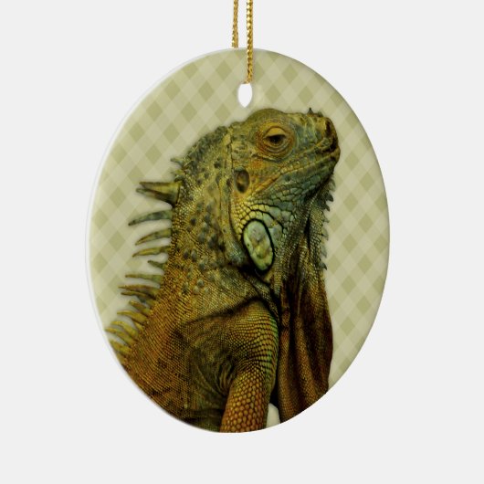 Green Iguana Keramikornament (Rechts)