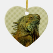 Green Iguana Keramikornament (Vorne)