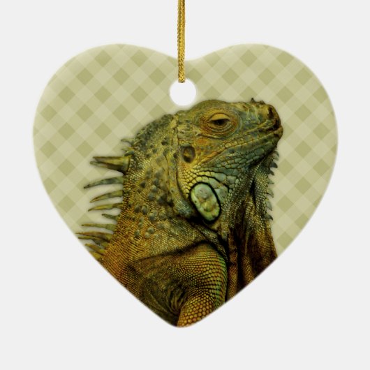 Green Iguana Keramikornament (Hinten)