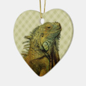 Green Iguana Keramikornament (Links)