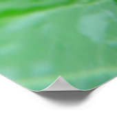 Green Iguana Lizard Reptile auf Leaf Poster (Ecke)