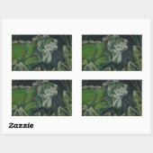 Green Iguana Lizard Reptile Sticker (Blatt)