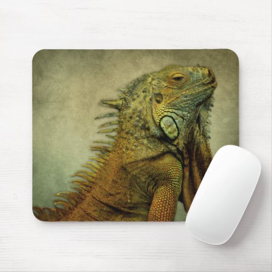 Green Iguana Mousepad (Mit Mouse)