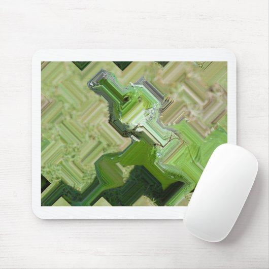 Green Iguana Mousepad (Mit Mouse)