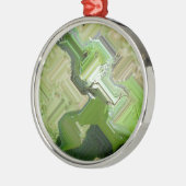 Green Iguana Silbernes Ornament (Links)